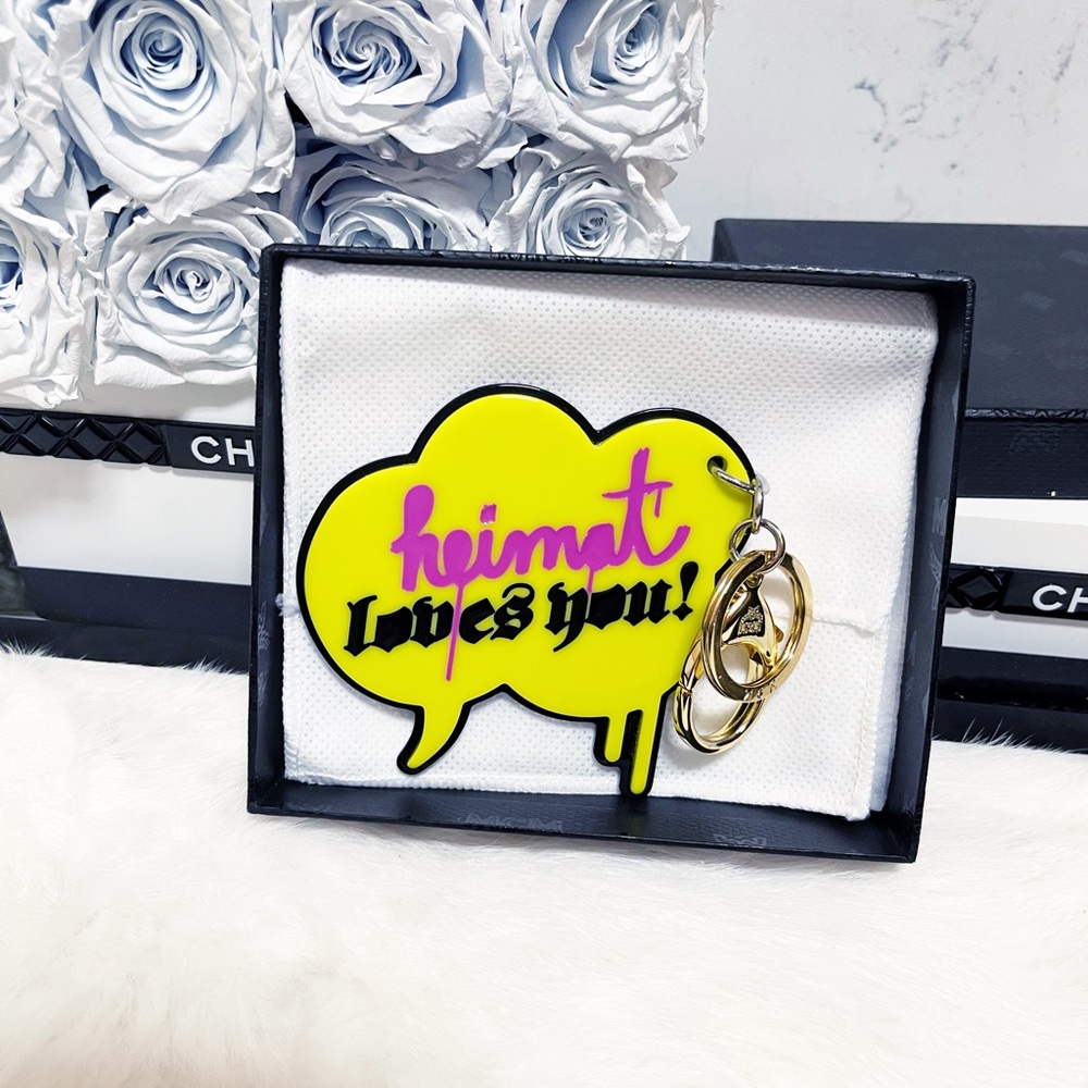 Authentic MCM x Strumbel Brand New Limited Edition Neon Bag Charm / Keychain - Picture 8 of 12